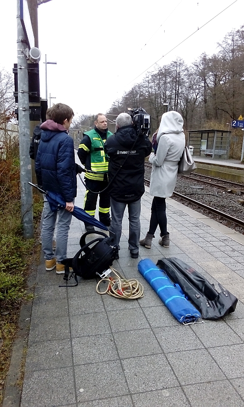 Dreharbeiten für RTL Aktuell 5