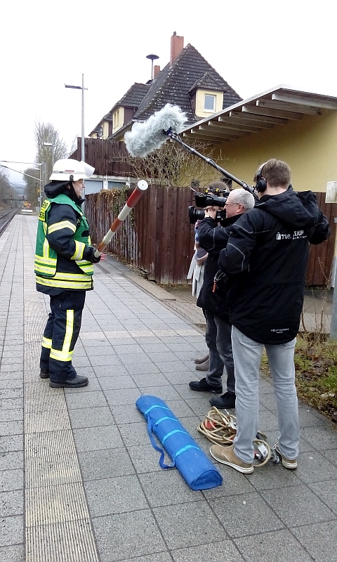 Dreharbeiten für RTL Aktuell 6