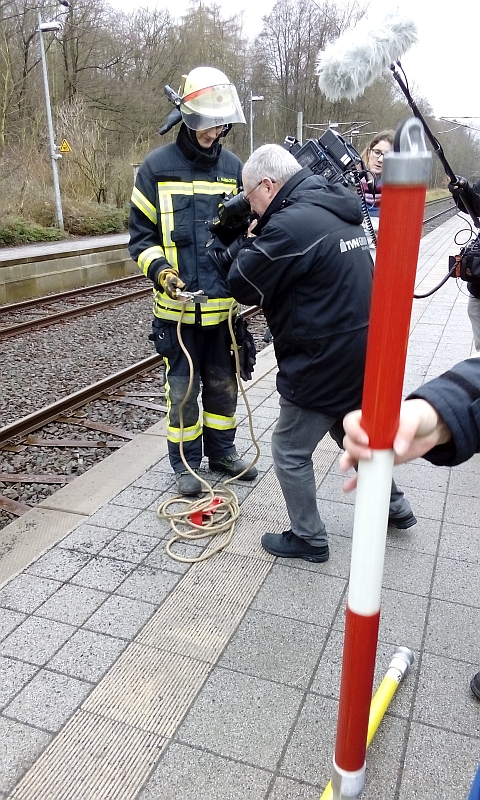 Dreharbeiten für RTL Aktuell 7