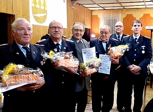 Ehrung 55 jhrige und 50 jhrige Mitgliedschaft JHV2017