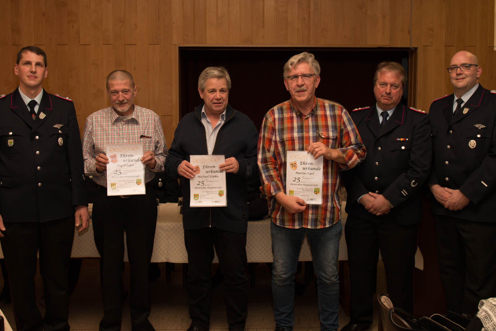 Ehrungen 25 Jahre Mitgliedschaft