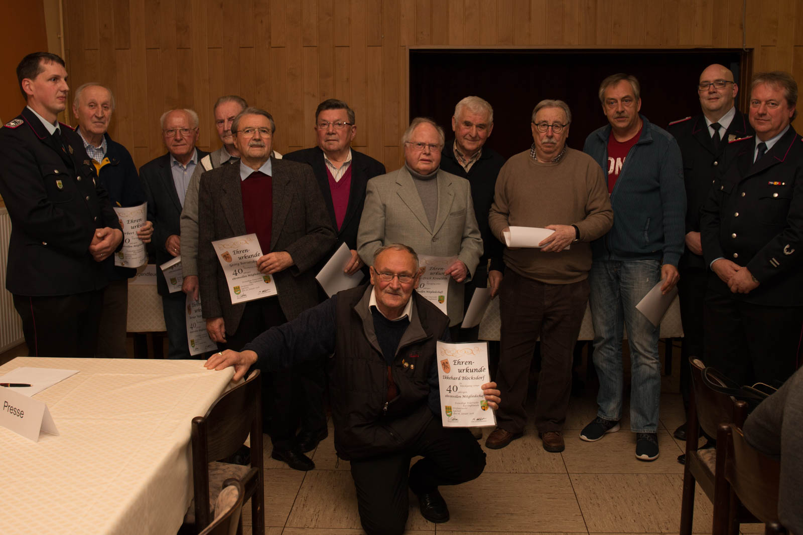 Ehrungen 40 Jahre Mitgliedschaft