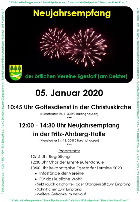 Neujahrsempfang Plakat